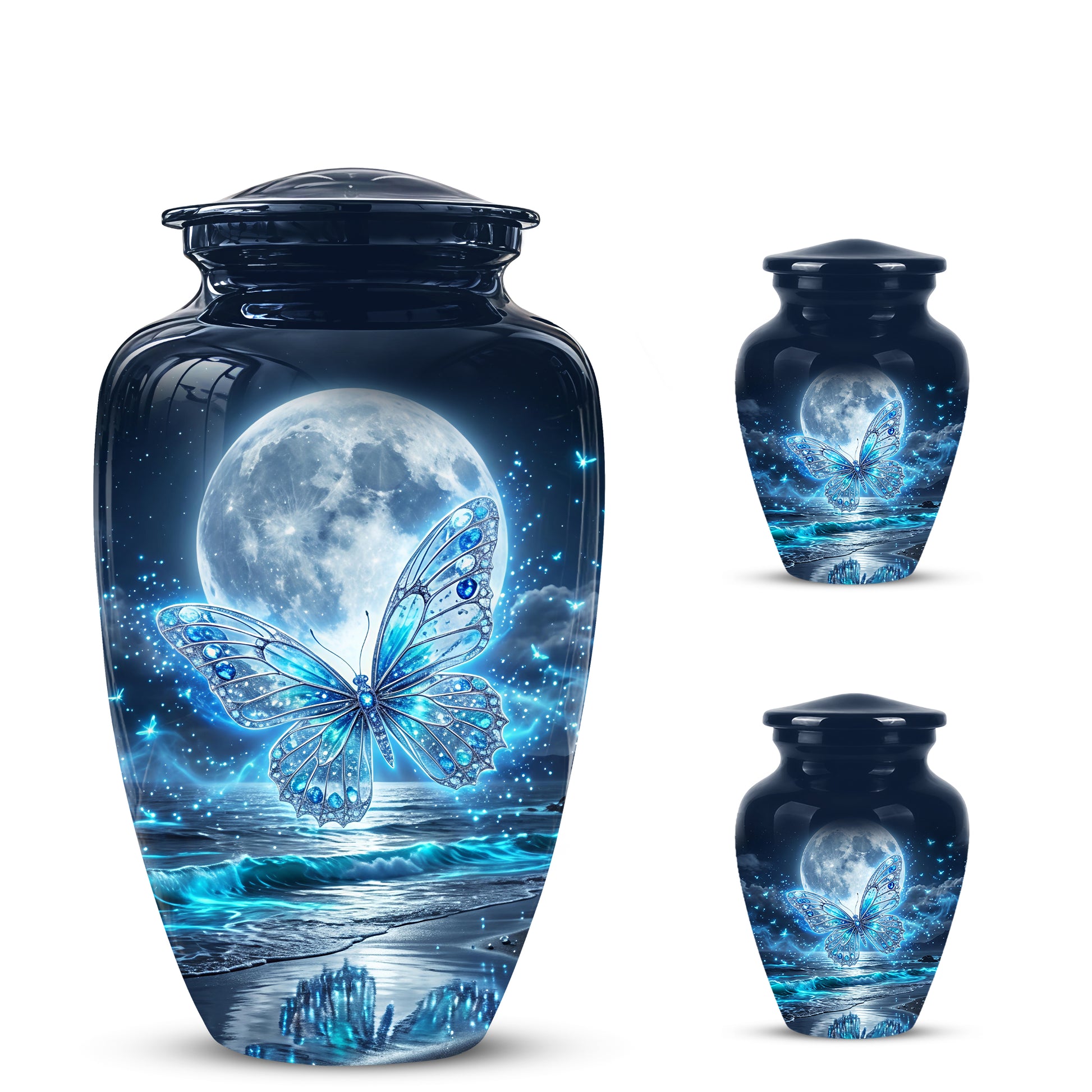 Beautiful Butterfly Burial Urn - Custom Memorial Urns For Women Ashes