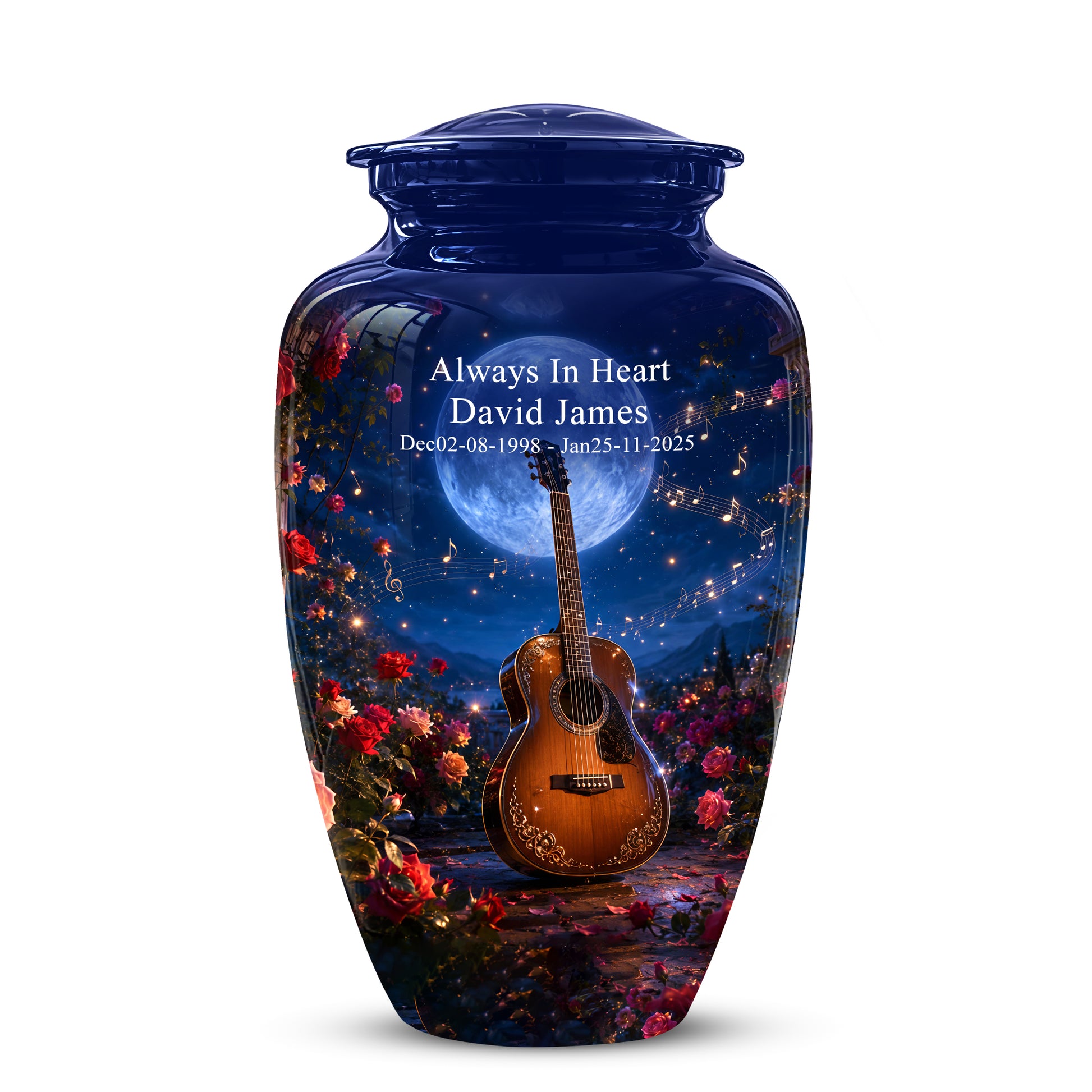 Guitar Memorial Urn - Personalized Cremation Urns For Men&Women Ashes