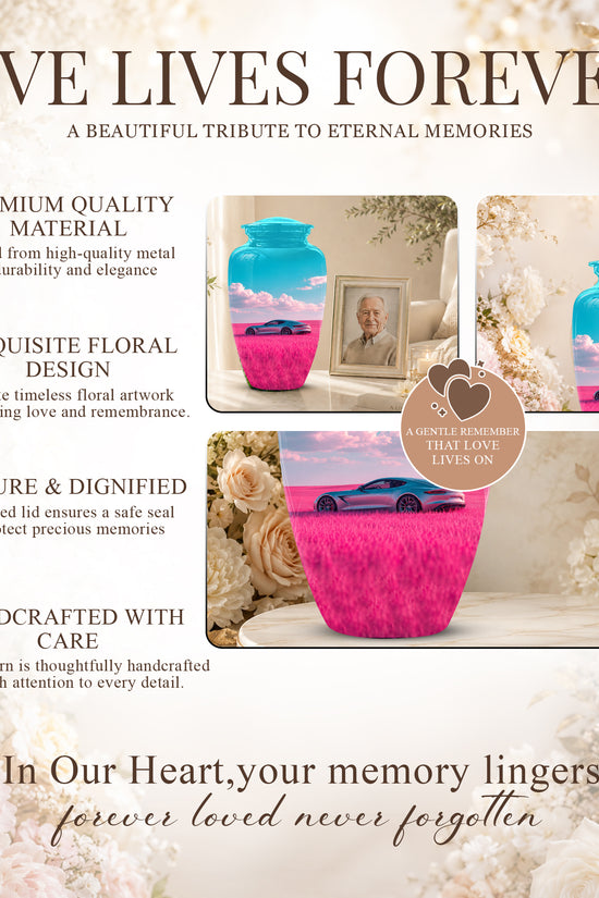 Personalized Sports Car Funeral Urn - Elegant Urns For Car Enthusiast