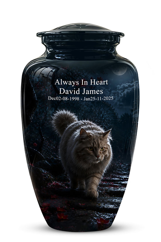 Custom Cat Cremation Urn - Handcrafted Pet Memorial Urns For Ashes
