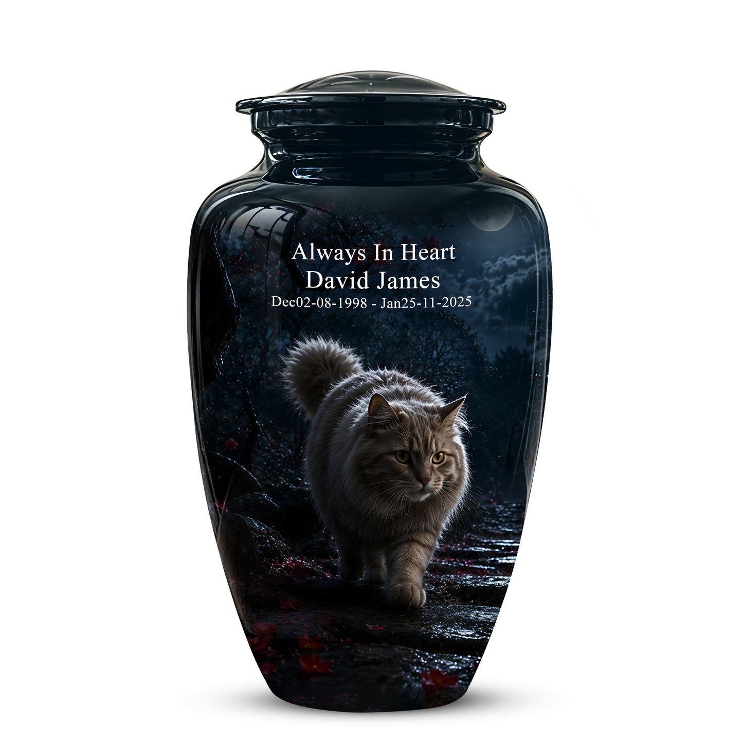 Custom Cat Cremation Urn - Handcrafted Pet Memorial Urns For Ashes