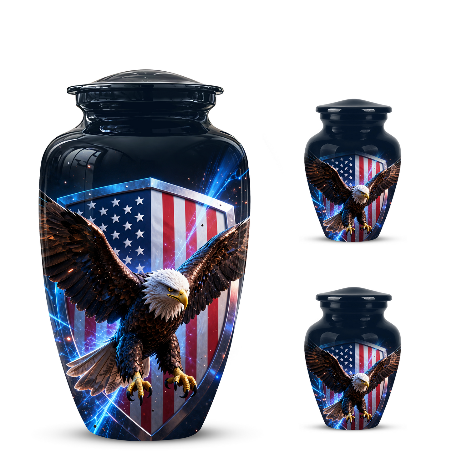 American Bald Eagle Memorial Urn - Personalized Funeral Urns For Ashes
