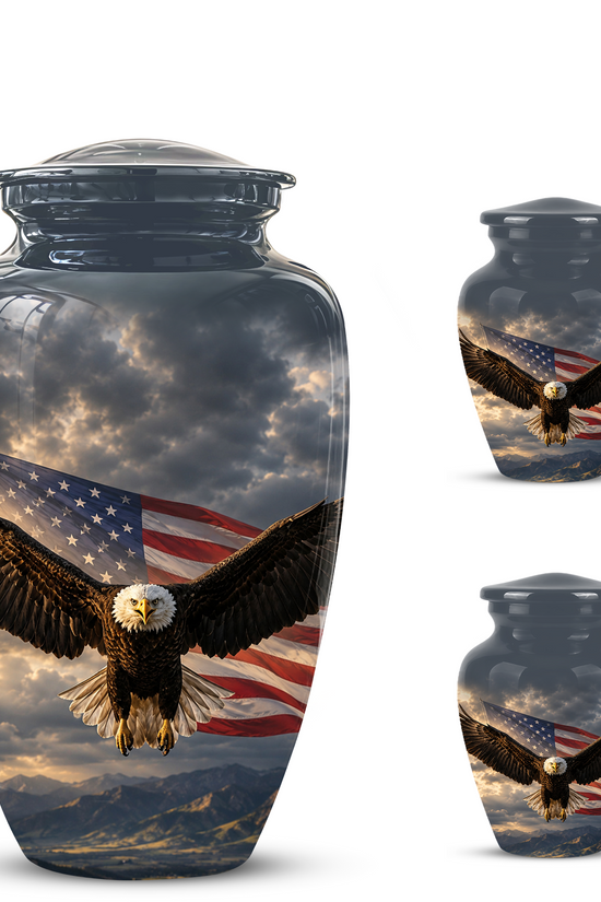 American Eagle Memorial Urn - Patriotic Burial Urns For Human Ashes