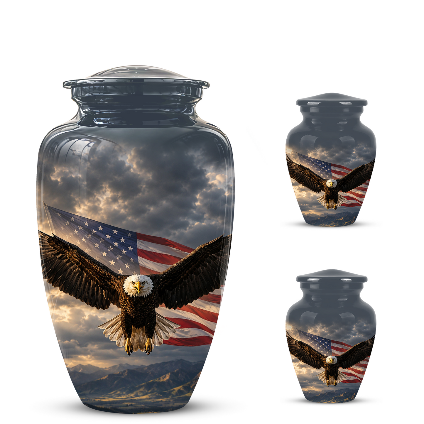 American Eagle Memorial Urn - Patriotic Burial Urns For Human Ashes