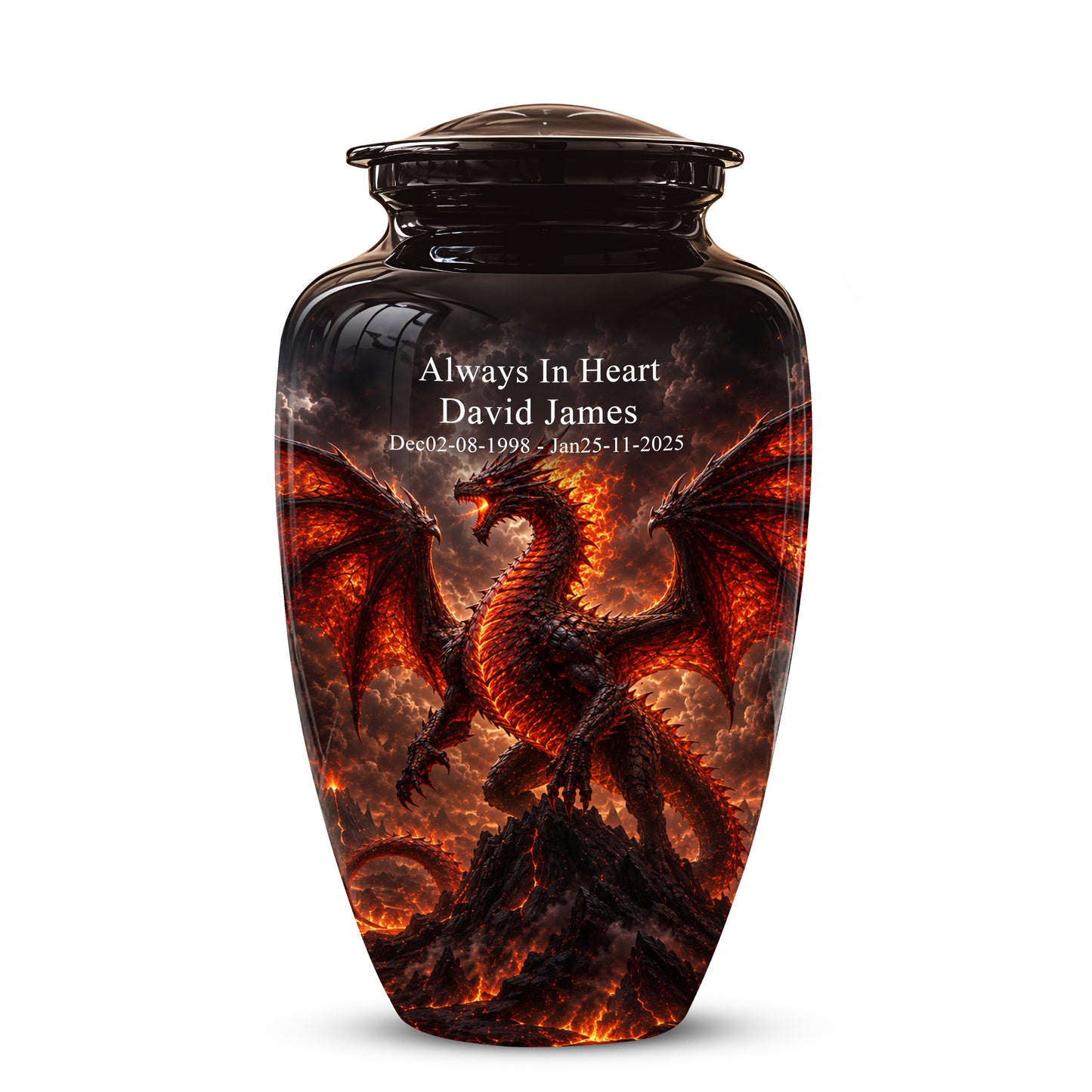 Dragon Fire Cremation Urn - Mythical Dragon Urn For Men & Women Ashes