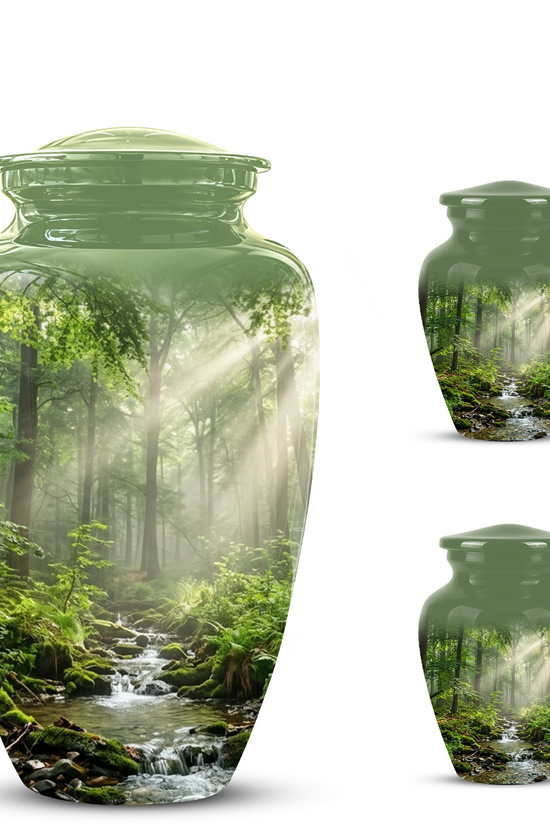Forest Scenic Cremation Urn - Artistic Funeral Urns For Nature Lover's Ashes