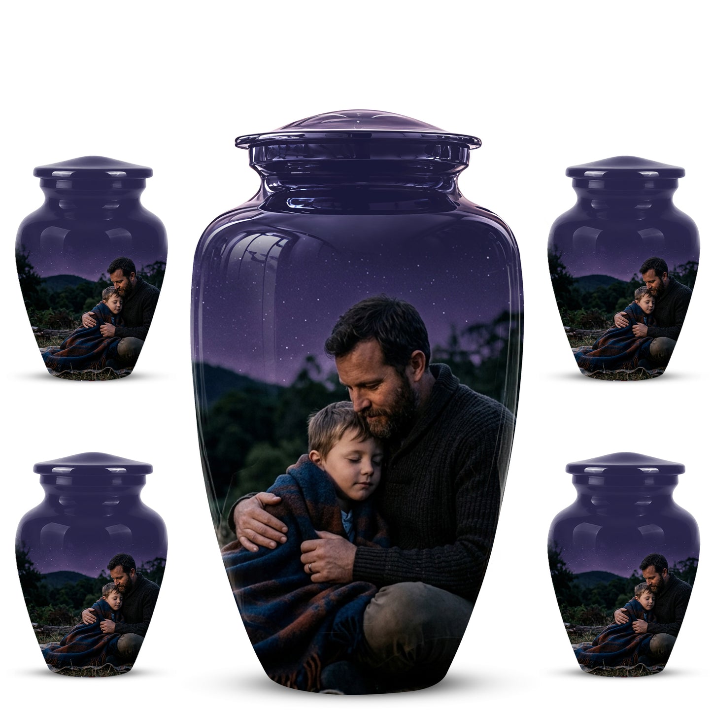 Father & Son Eternal's Love - Personalized Memorial Urns For Loved Ones Ashes