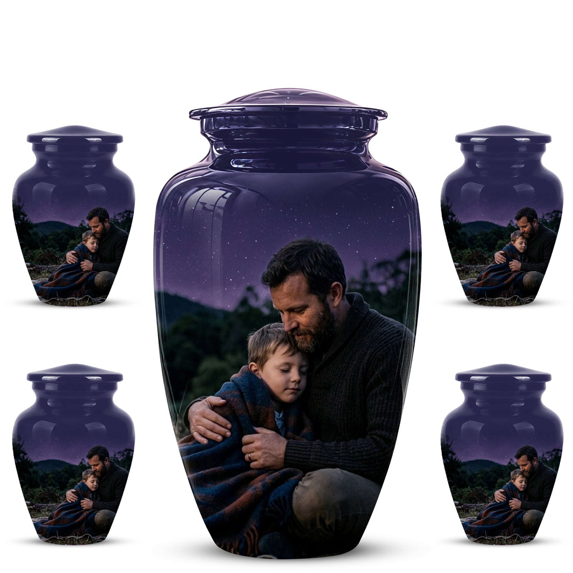 Father & Son Eternal's Love - Personalized Memorial Urns For Loved Ones Ashes