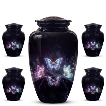 10 inch Large Urn with 4 Keepsake 3 inch