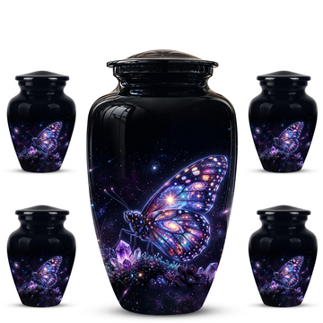 10 inch Large Urn with 4 Keepsake 3 inch