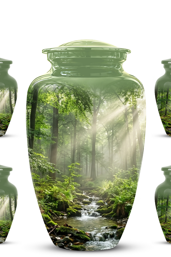Forest Scenic Cremation Urn - Artistic Funeral Urns For Nature Lover's Ashes