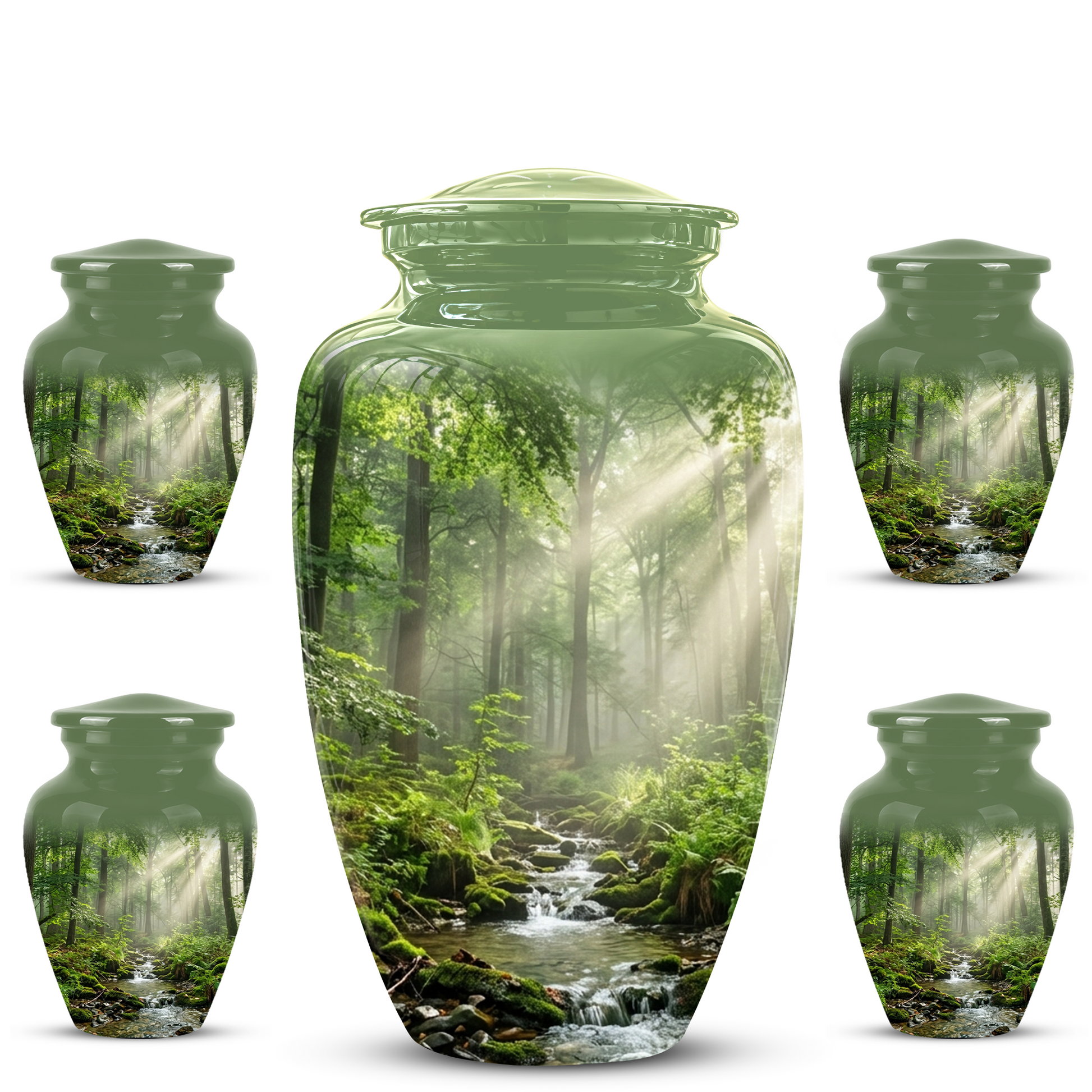 Forest Scenic Cremation Urn - Artistic Funeral Urns For Nature Lover's Ashes
