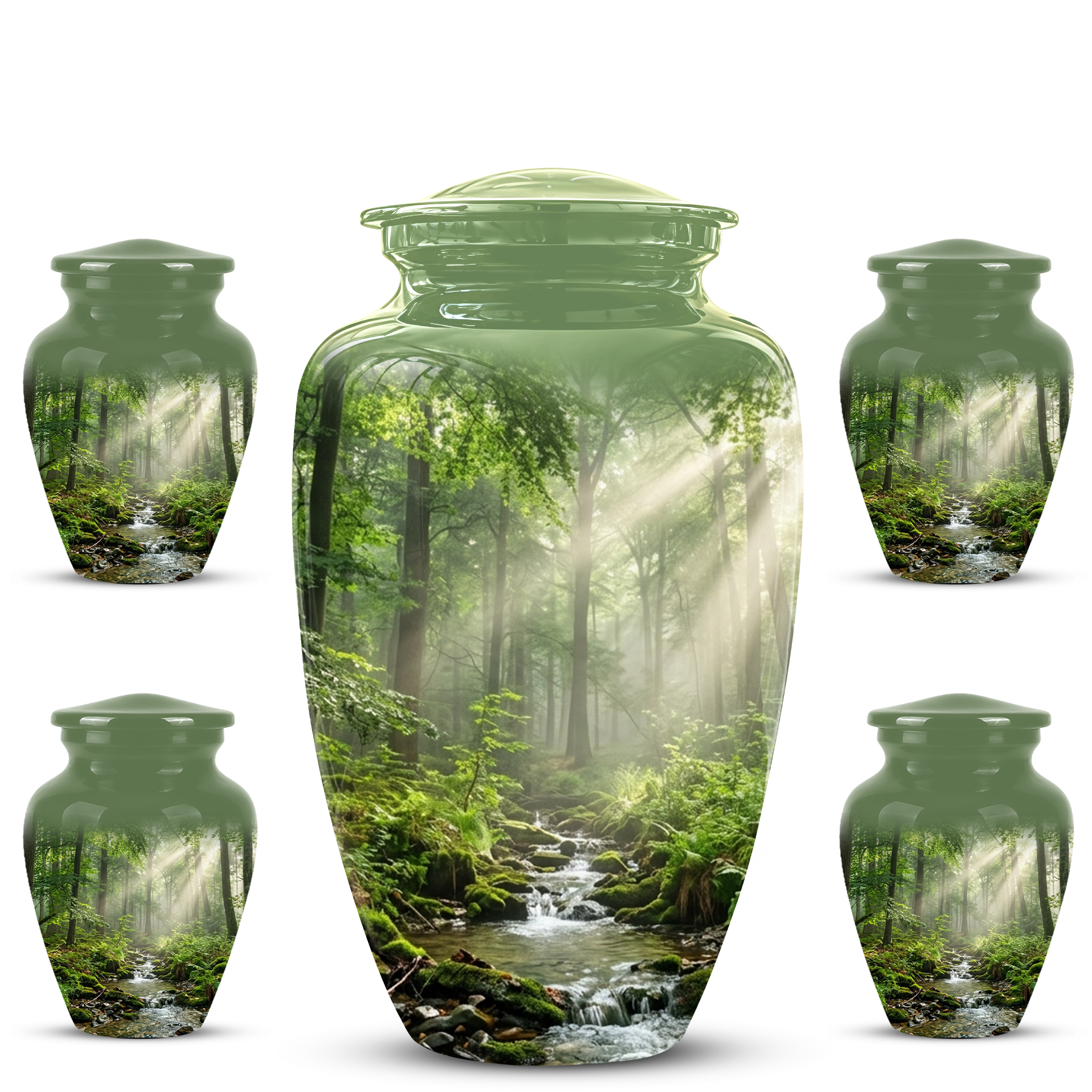 Forest Scenic Cremation Urn - Artistic Funeral Urns For Nature Lover's Ashes