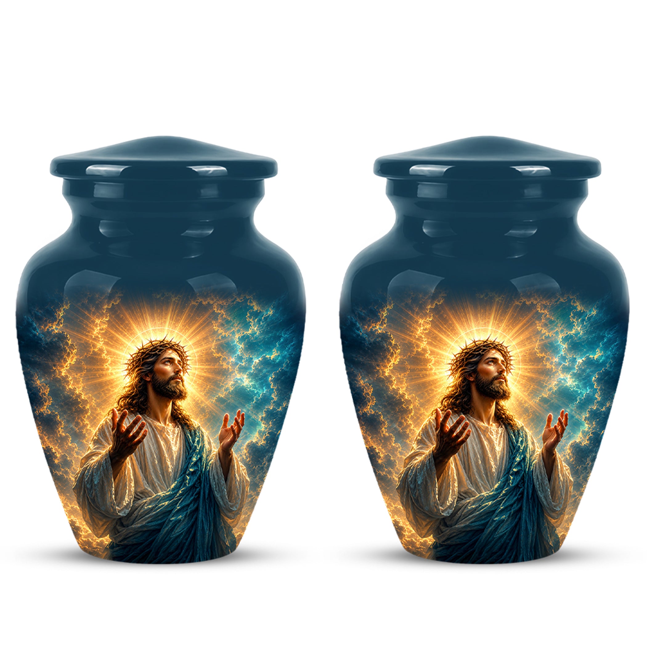 Personalized Jesus Cremation Urn - Handmade Religious Urns On Sale