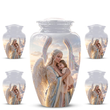 10 inch Large Urn with 4 Keepsake 3 inch