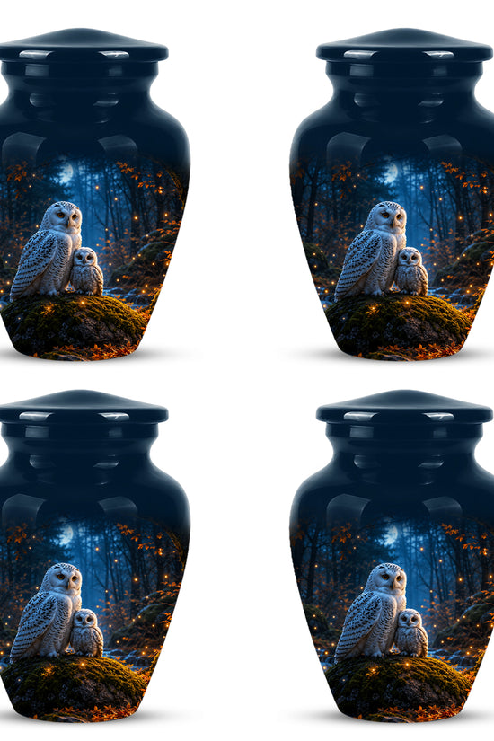 Owl With Owlet Themed Urn - Custom Cremation Urns For Human Ashes