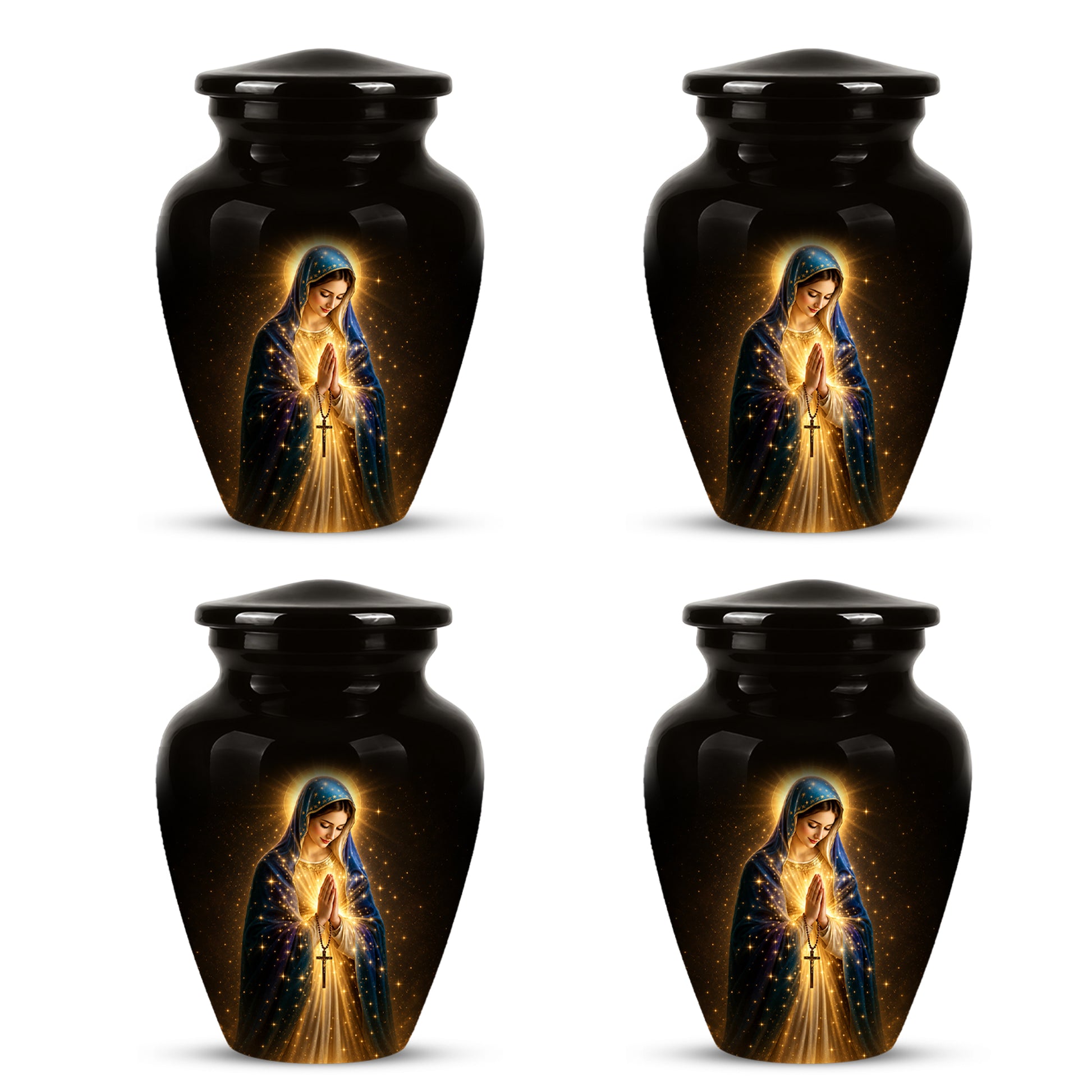 Religious Virgin Mary Cremation Urn - Personalized Urns For Mom Ashes