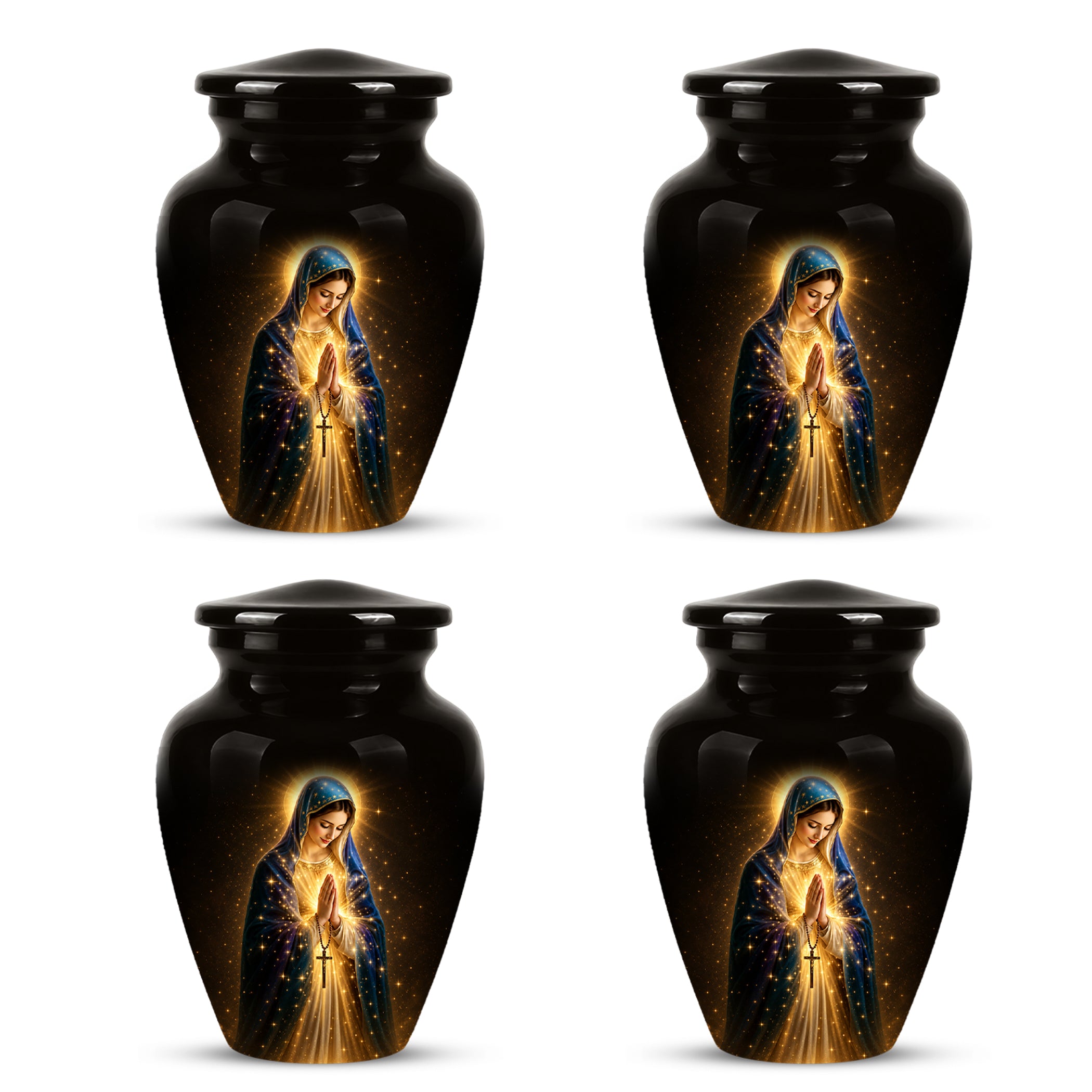Religious Virgin Mary Cremation Urn - Personalized Urns For Mom Ashes