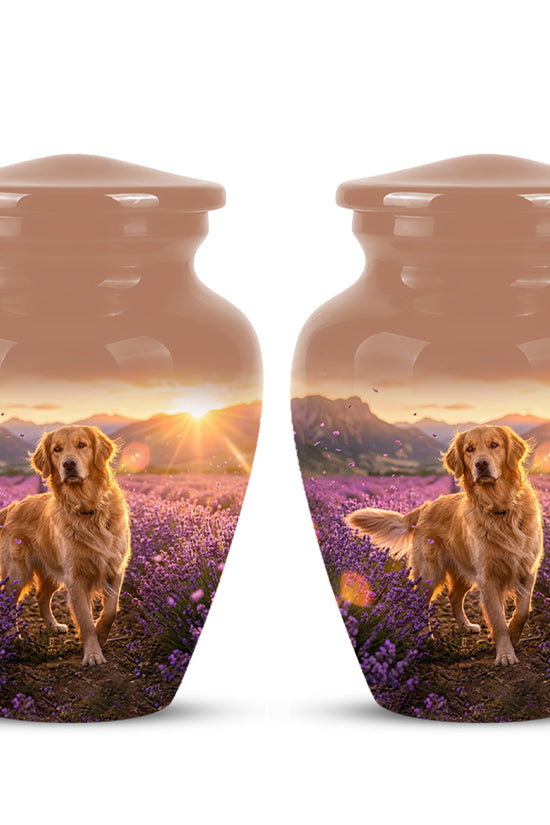 Golden Retriever Memorial Urn - Eternal Resting Urn For Pet Dog Ashes