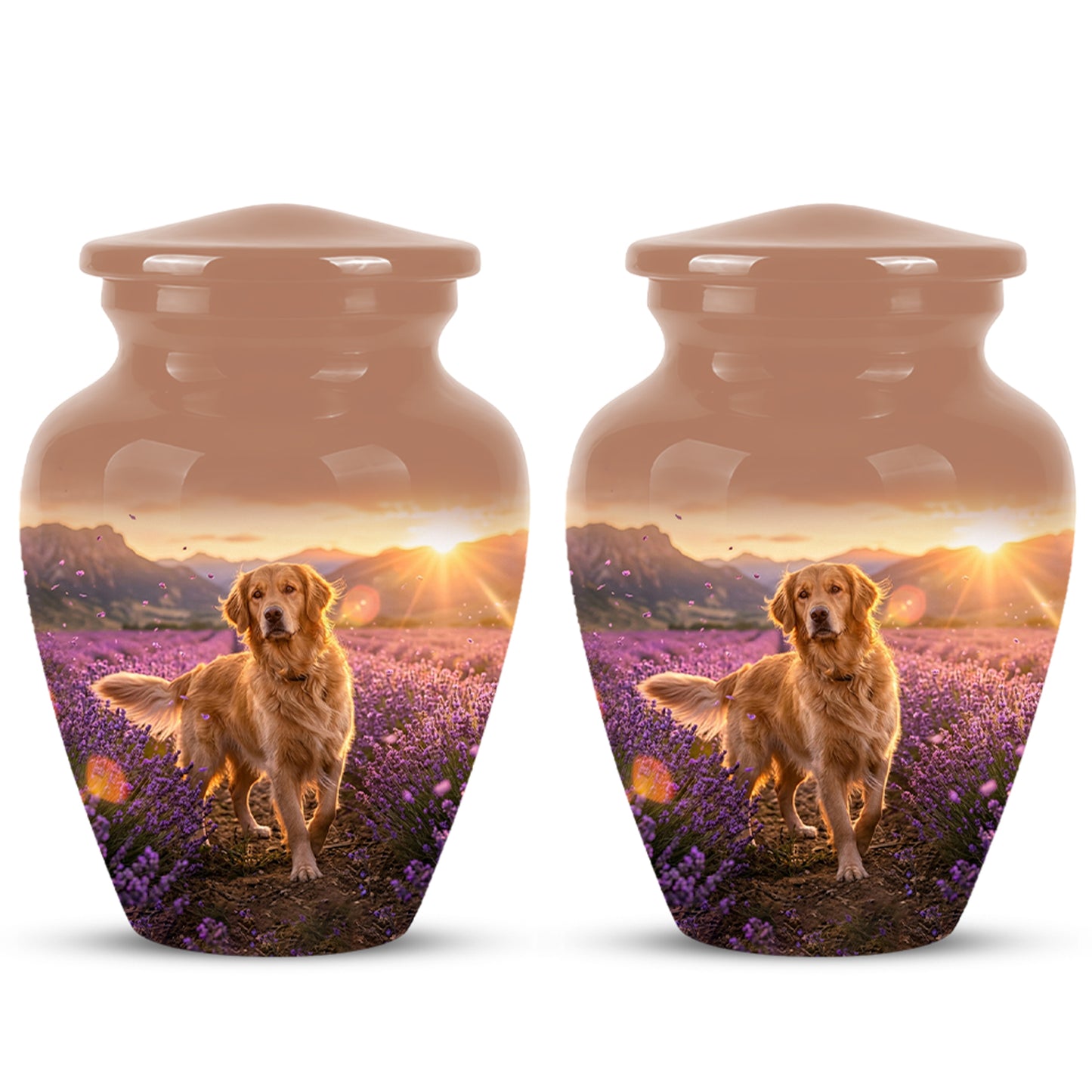 Golden Retriever Memorial Urn - Eternal Resting Urn For Pet Dog Ashes