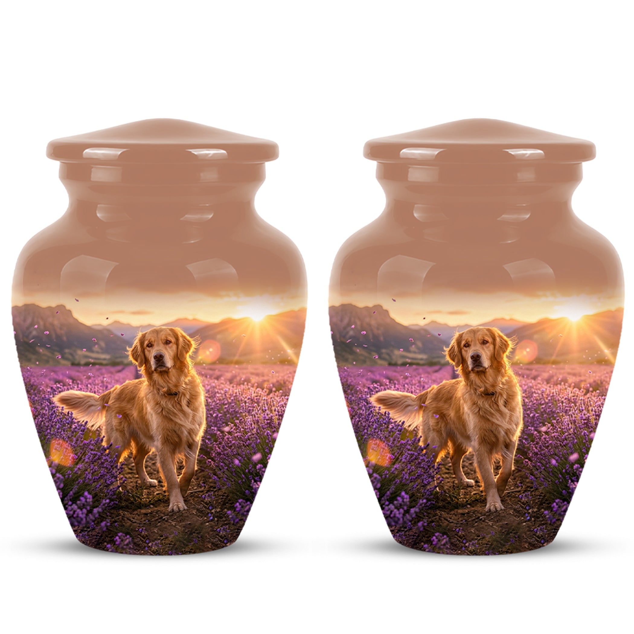 Golden Retriever Memorial Urn - Eternal Resting Urn For Pet Dog Ashes