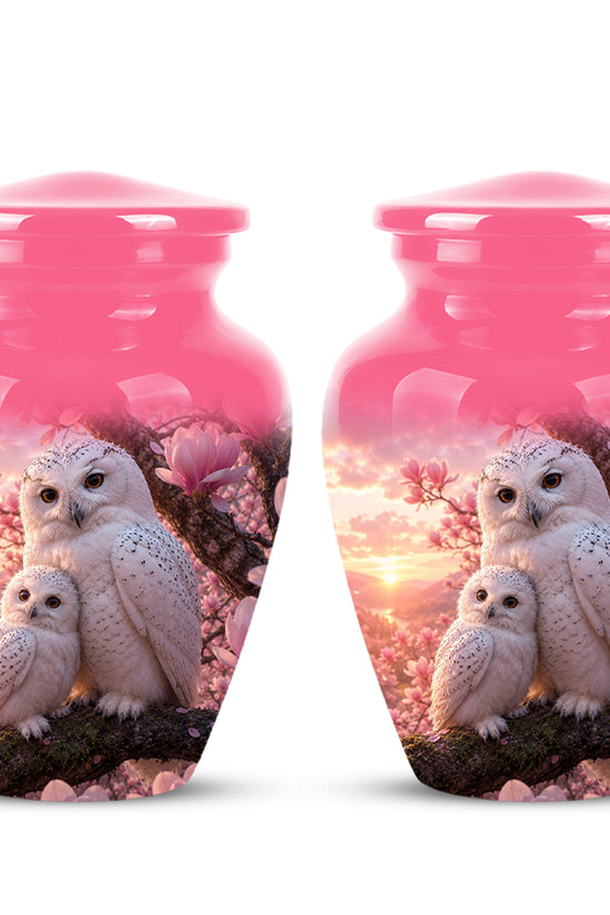 Owl Family Urn for Ashes – Elegant Cremation Memorial Urns For Humans