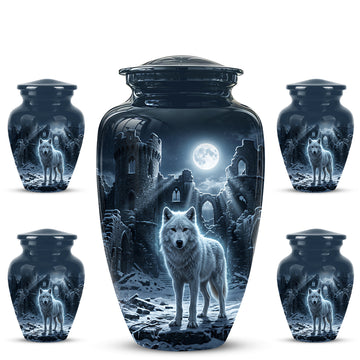 10 inch Large Urn with 4 Keepsake 3 inch