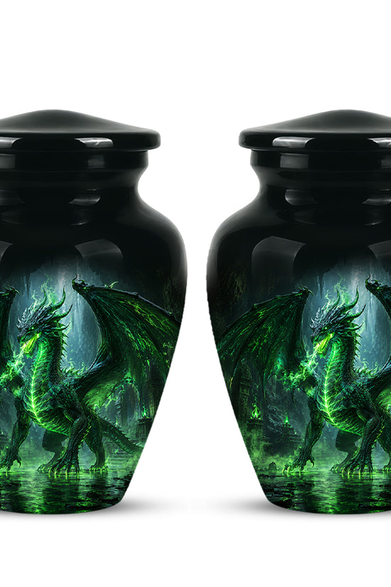 Dragon Themed Urn - Mythical Artistic Memorial Urns For Human Ashes