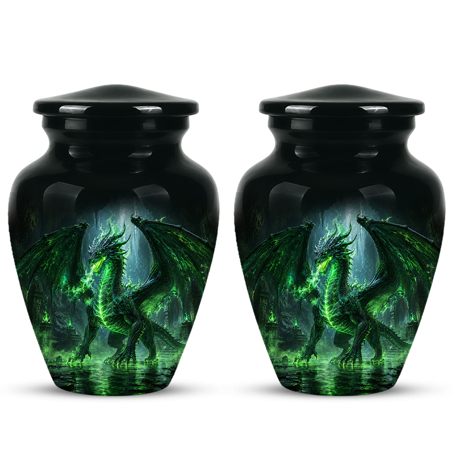 Dragon Themed Urn - Mythical Artistic Memorial Urns For Human Ashes
