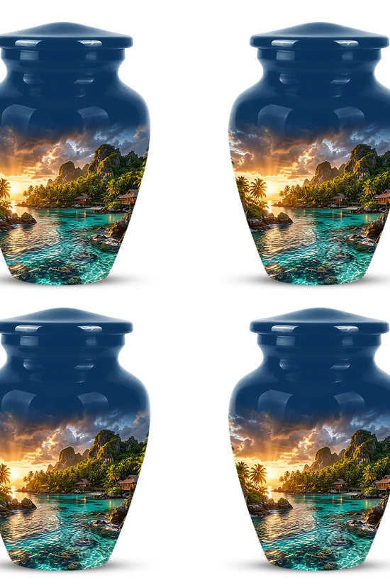 Beach Urns For Ashes - Sunset Scenic Memorial Urns For Nature Lovers