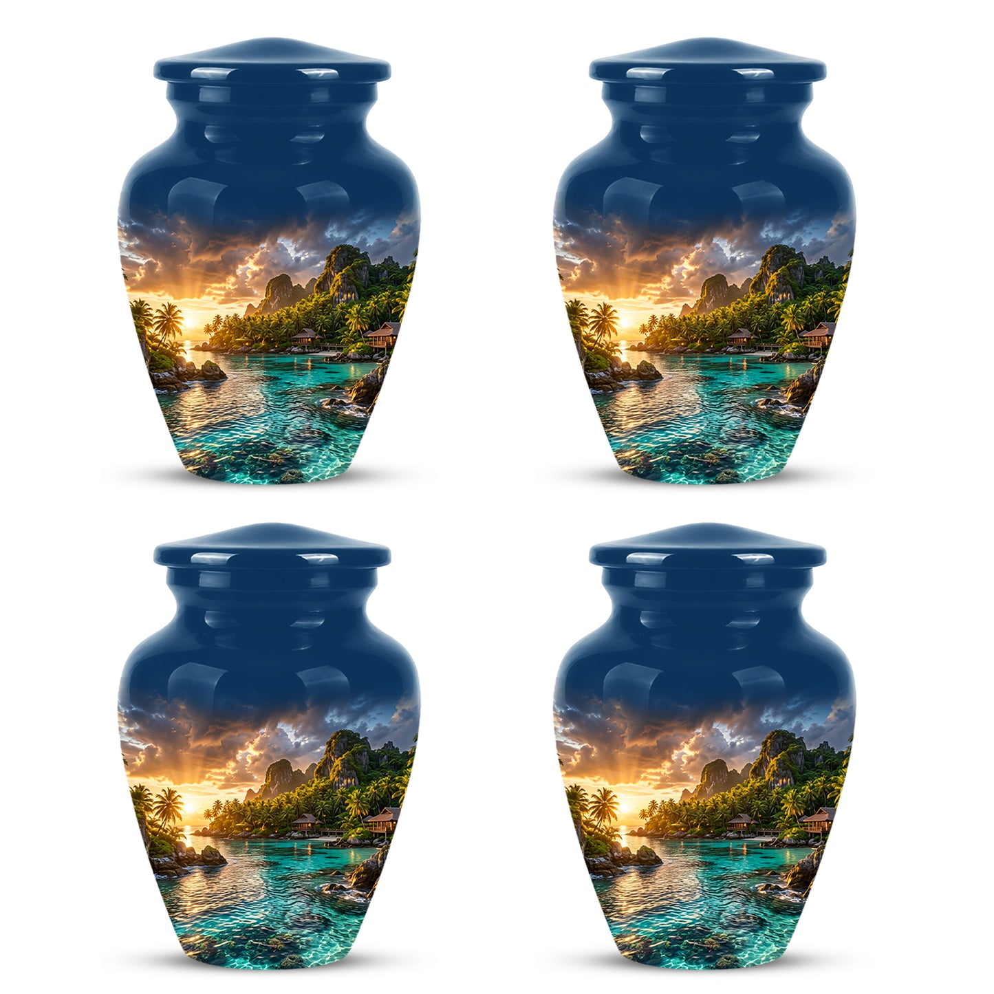 Beach Urns For Ashes - Sunset Scenic Memorial Urns For Nature Lovers