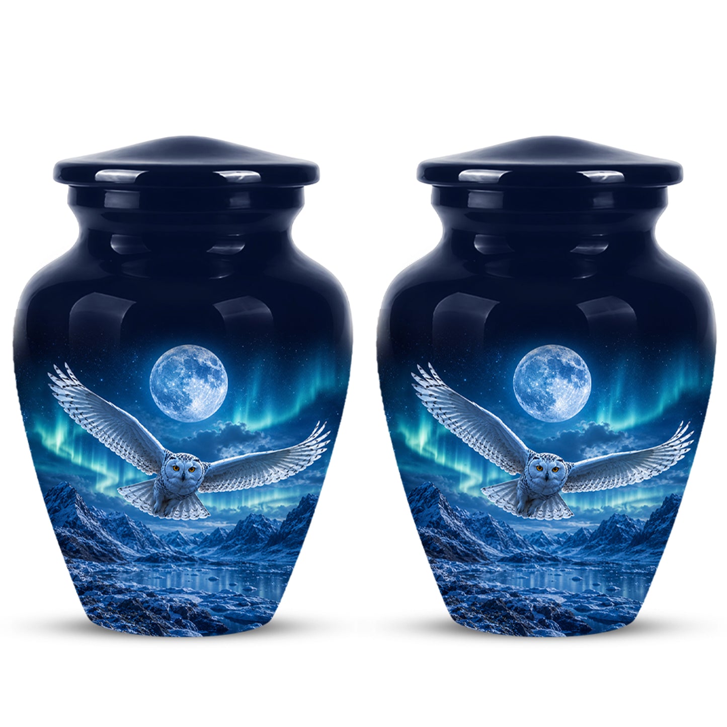Flying Owl Memorial Urn - Night Owl Cremation Urns For Human Ashes