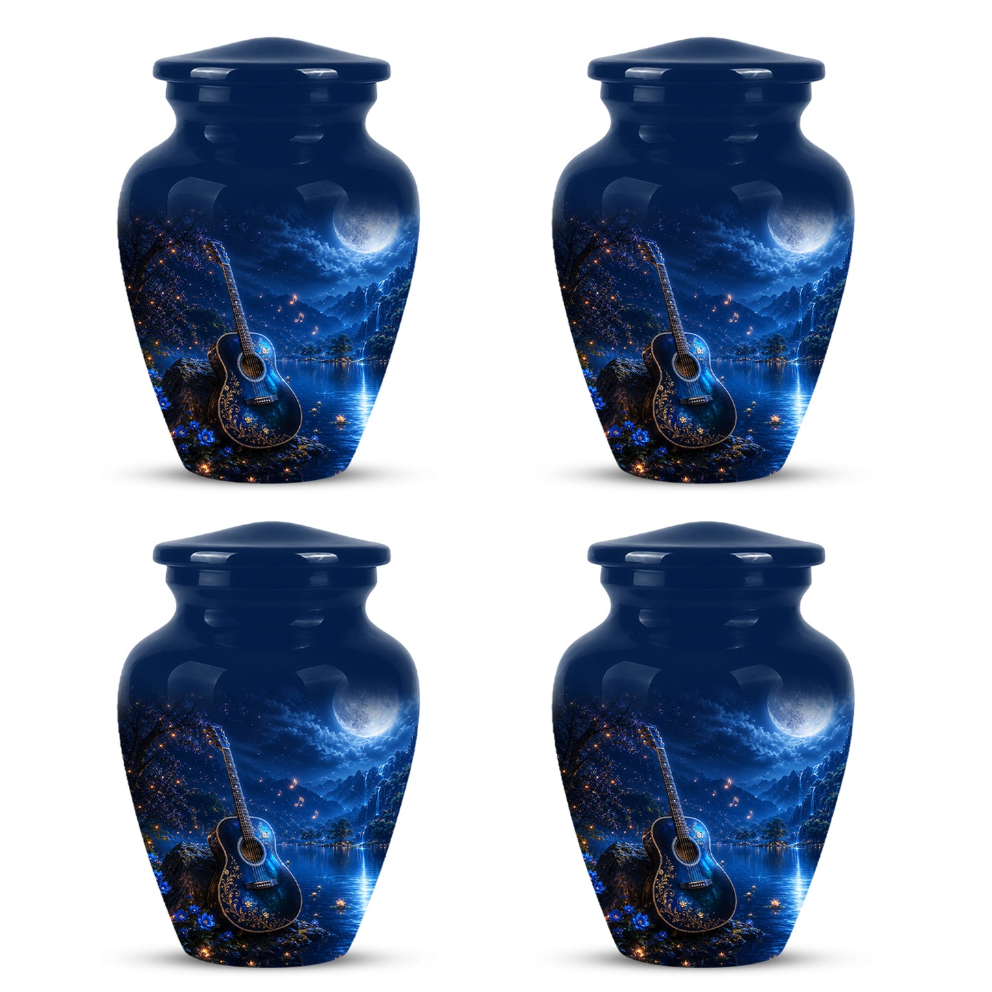 Acoustic Guitar Cremation Urn - Custom Guitar Urns For Human Ashes