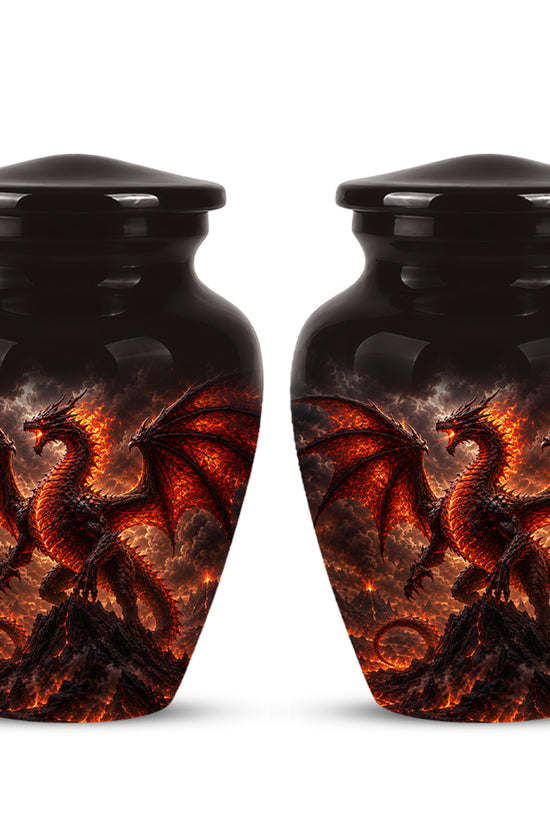 Dragon Fire Cremation Urn - Mythical Dragon Urn For Men & Women Ashes