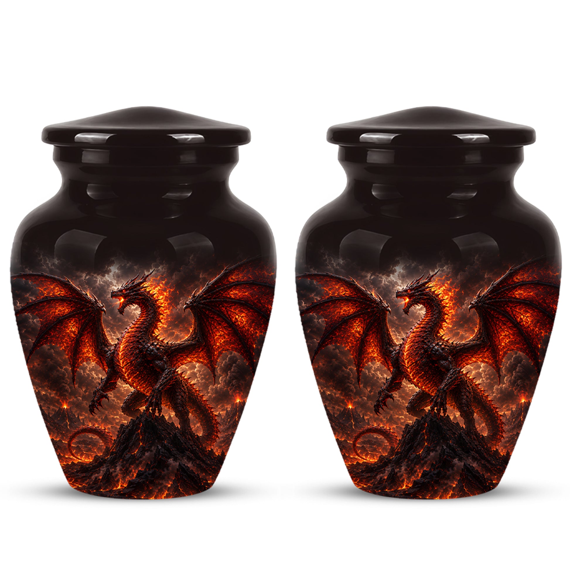 Dragon Fire Cremation Urn - Mythical Dragon Urn For Men & Women Ashes
