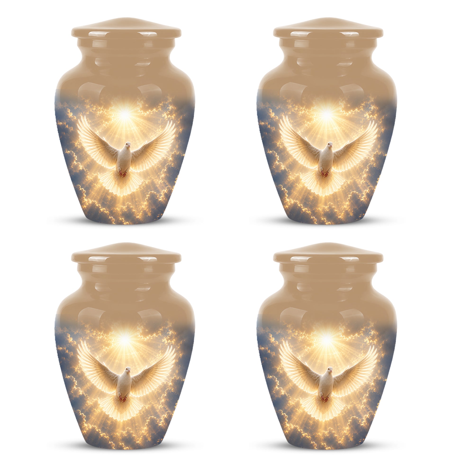Flying Dove Cremation Urn - Custom Handcrafted Urn For Human Ashes