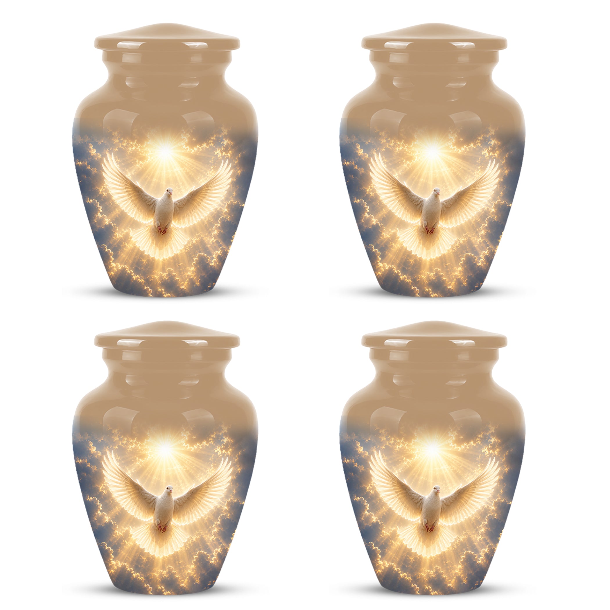 Flying Dove Cremation Urn - Custom Handcrafted Urn For Human Ashes