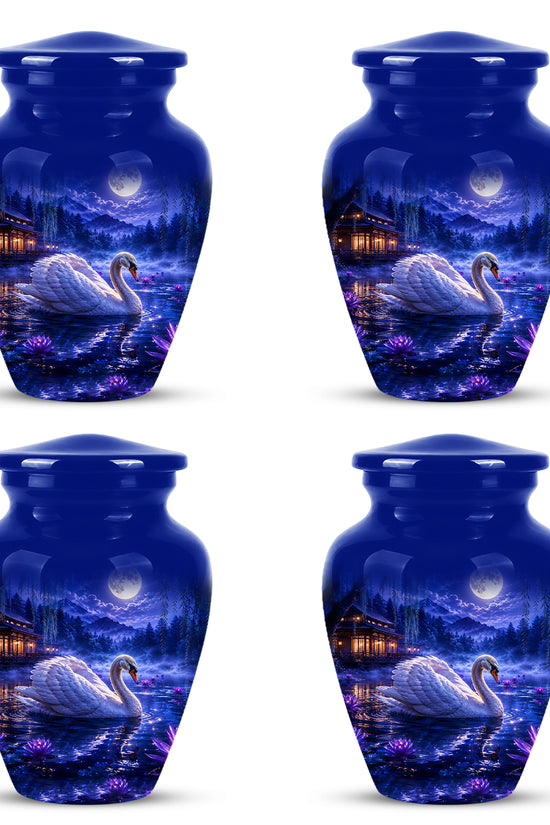 White Swan Memorial Urn - Personalized Funeral Urns On Sale For Ashes
