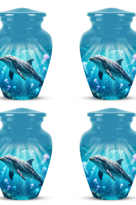 Dolphin Themed Urn - Beautifully Handcrafted Burial Urns For Mom Ashes
