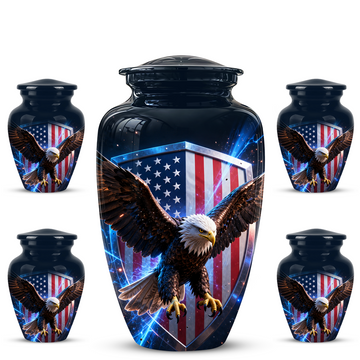 10 inch Large Urn with 4 Keepsake 3 inch