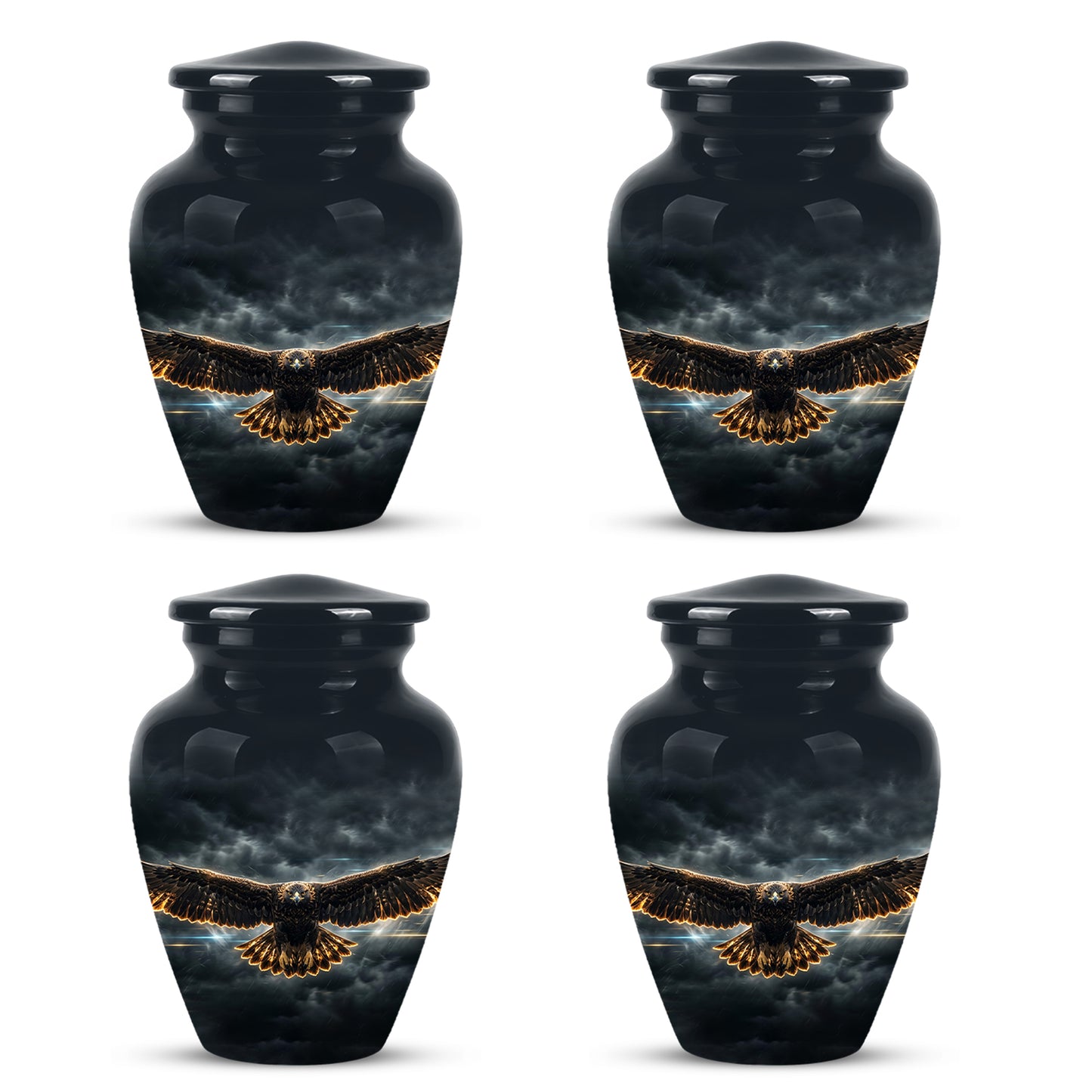 Flying Eagle Memorial Urn - Handcrafted Custom Urns For Human Ashes