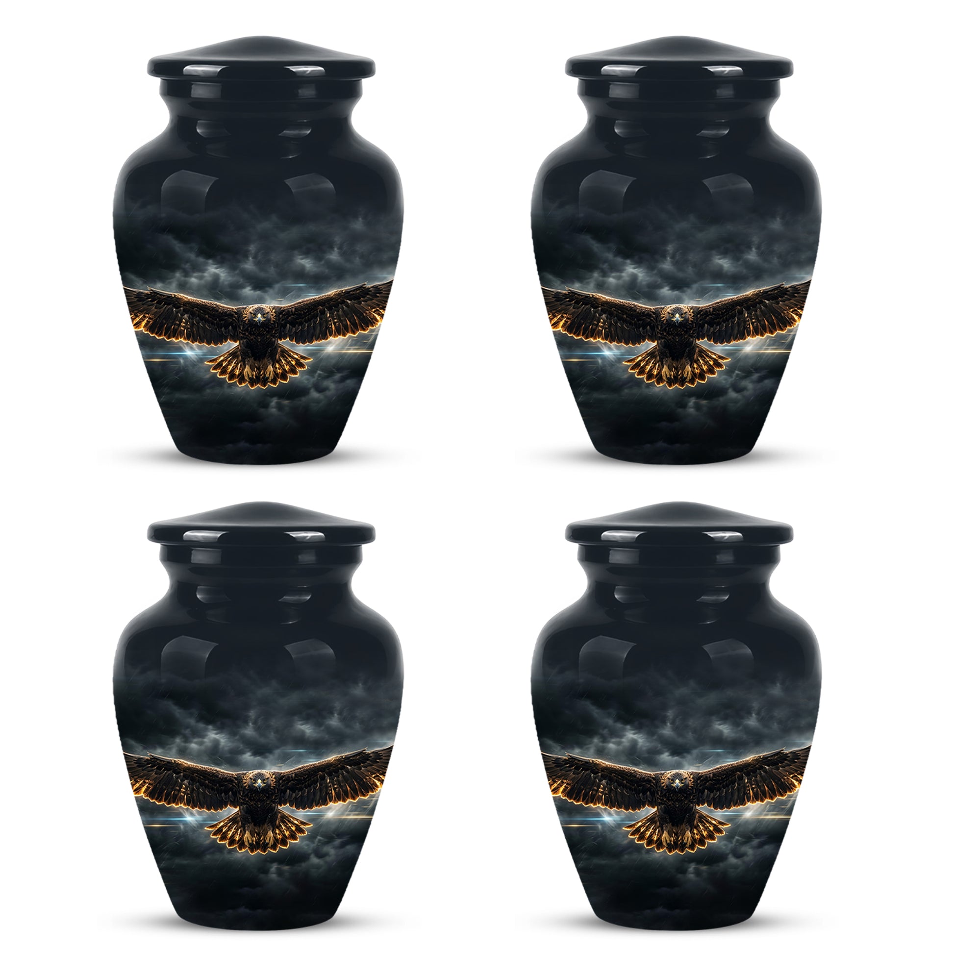 Flying Eagle Memorial Urn - Handcrafted Custom Urns For Human Ashes