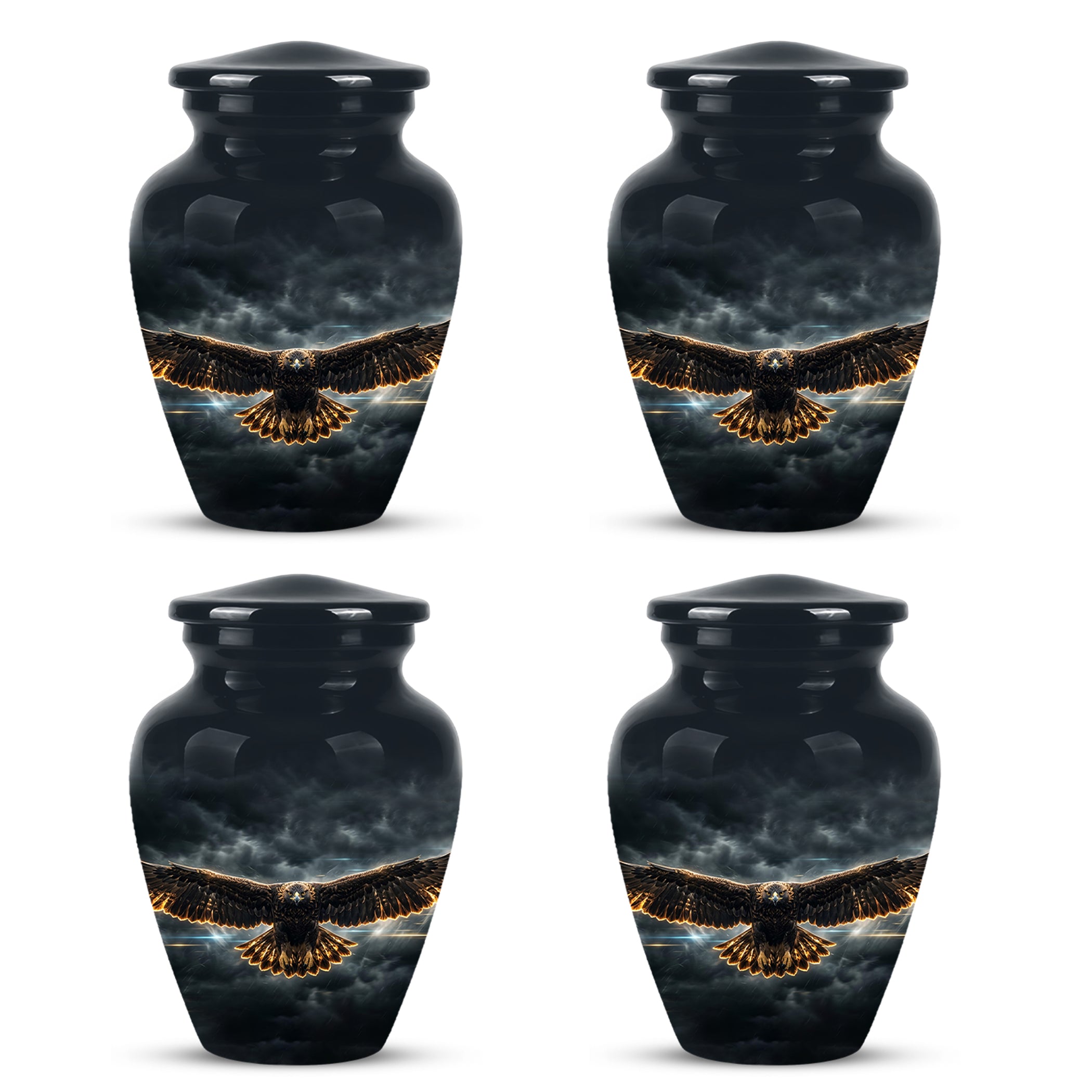 Flying Eagle Memorial Urn - Handcrafted Custom Urns For Human Ashes