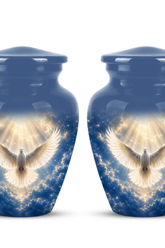 White Dove Cremation Urn - Beautifully Handcrafted Urns For Ashes