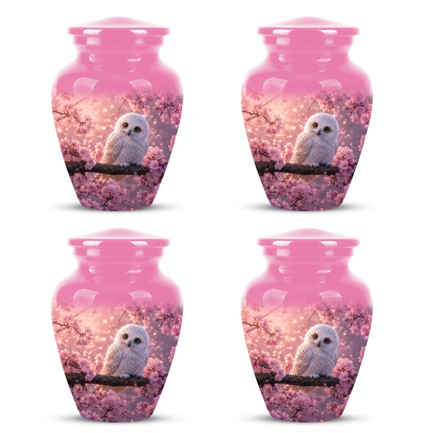 Baby Owl Cremation Urn for Ashes – Handcrafted Personalized Burial Urn