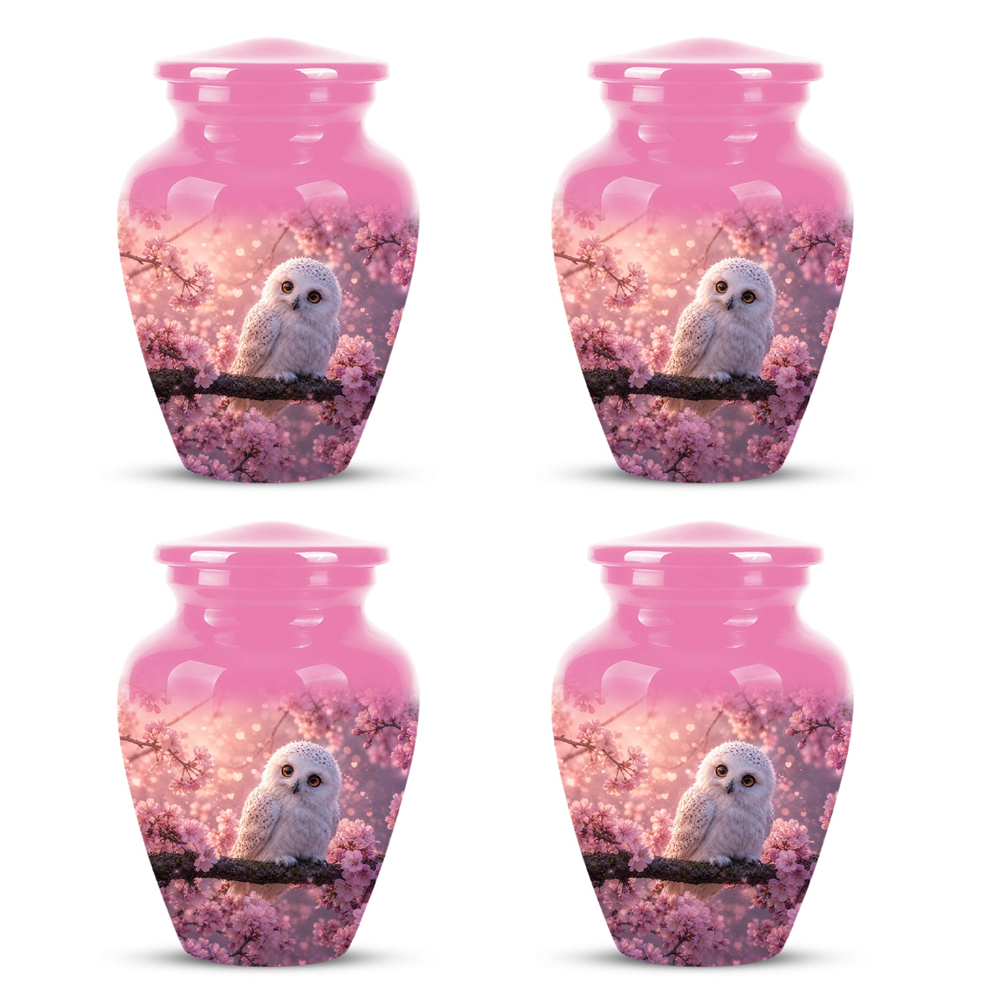 Baby Owl Cremation Urn for Ashes – Handcrafted Personalized Burial Urn
