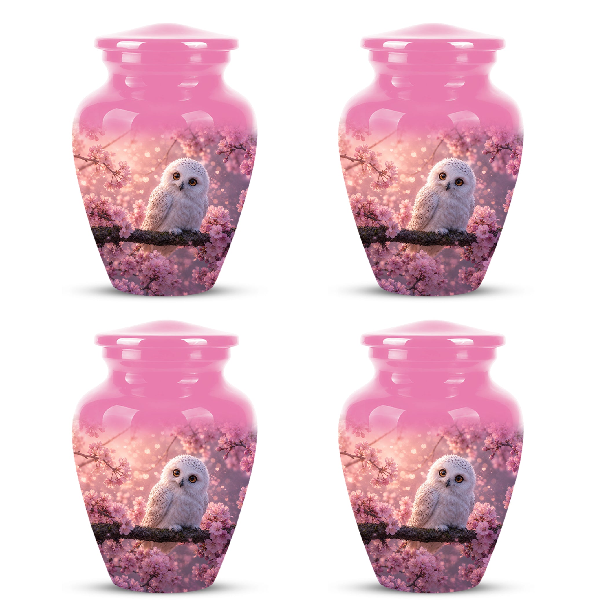 Baby Owl Cremation Urn for Ashes – Handcrafted Personalized Burial Urn
