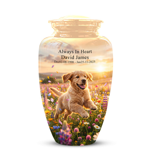 Playing Puppy Cremation Urn - Custom Memorial Urns For Pet Dog Ashes