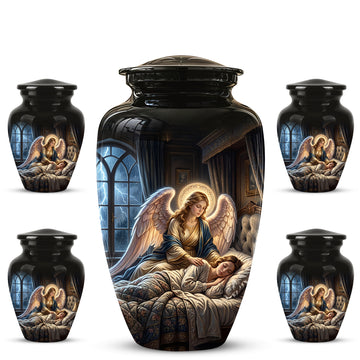 10 inch Large Urn with 4 Keepsake 3 inch