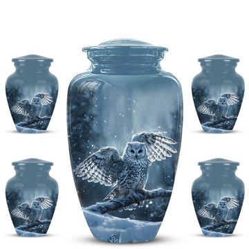 10 inch Large Urn with 4 Keepsake 3 inch
